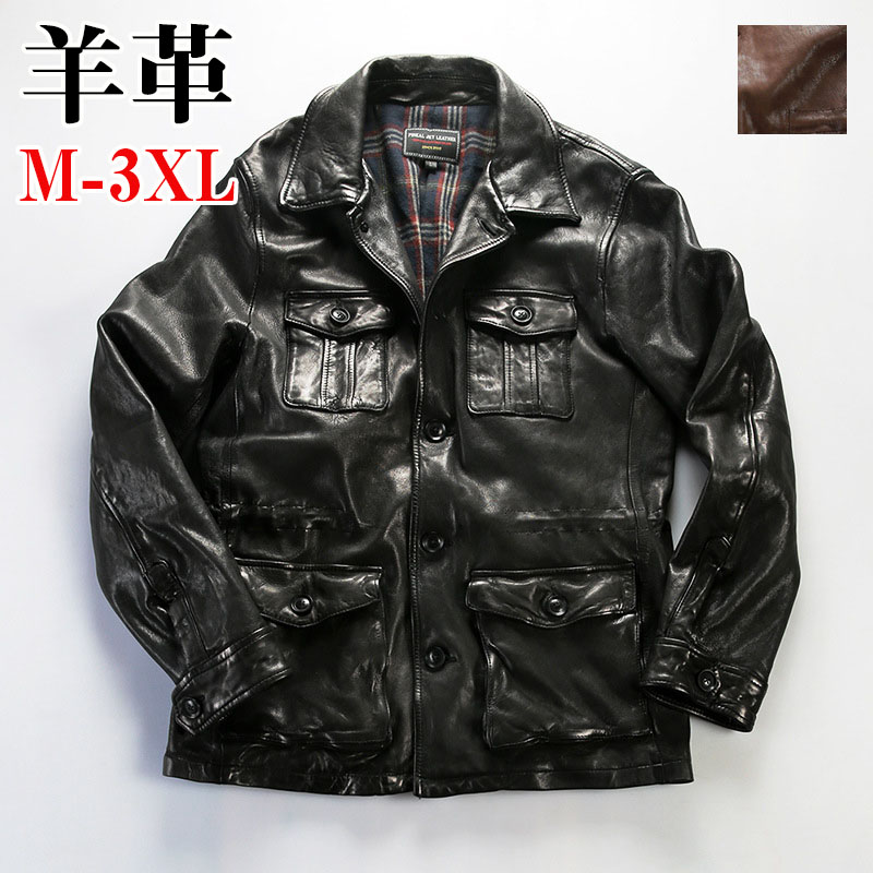 【時間限定10%OFF】レザージャケット ライダースジャケット 柔らかい羊革 バイクジャケット 本革 革ジャン ラムレザー メンズファッション M～3XL 本革ジャケット ギフト プレゼント 父の日 アウター バイク 防風 防寒 レザー お洒落 メンズ 大きいサイズ｜HAZIKERO