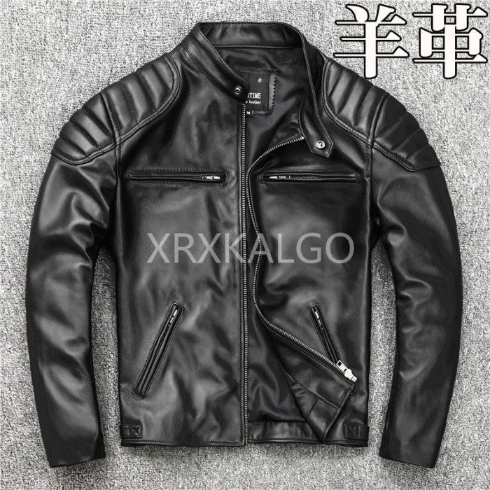 【時間限定全品10%OFF】レザージャケット メンズ ライダースジャケット 柔らかい羊革 立ち襟 バイクジャケット 本革 革ジャン ラムレザー S～5XL 本革ジャケット ギフト プレゼント 父の日 アウター ライダースジャケット バイク 防風 防寒 レザー お洒落 大きいサイズ