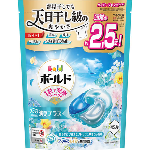 楽天市場】P&G ボールド ジェルボール 4IN1 つめかえ ハイパージャンボ