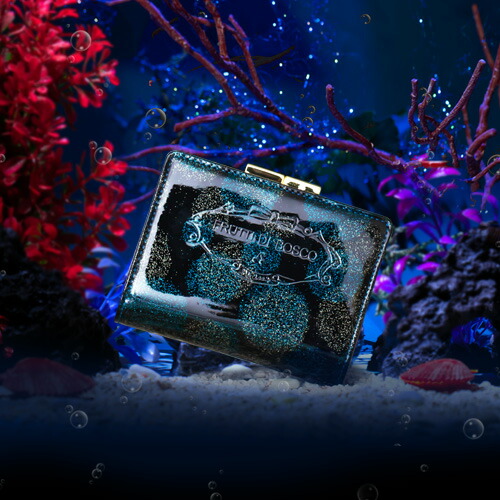 【FRUTTI】二つ折りウォレット レディース ブランド名 Elmo Mermaid Berry （エルモ 人魚木ノ実）エナメル FRUTTI DI BOSCO フルッティディボスコ 356-117901-7116【6月30日頃さし出し】