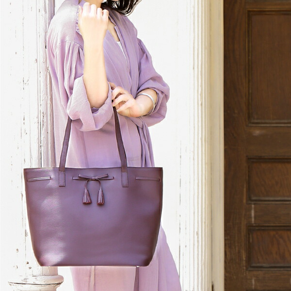 い出のひと時に とびきりのおしゃれを 濱野 通勤バッグ トートバッグ 軽い レディース 大きめ Wine エレガントワイン Elegant Monna モーナ 限定色 傳濱野 秋冬限定色 濱野家の特別なリボンを添えた 軽やかデイリートート バッグ 369 164 11 デンハマノ