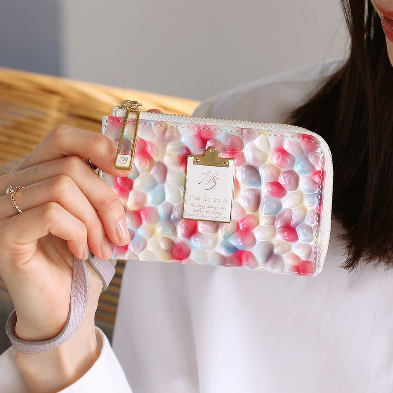 【HerSchedule】keyllet（キーレット）ミニウォレット＆手当たり容れもの Her Schelduleだけの人並み外れたなエナメルなめし革 （ハー時間割り） ブランド名 本革 379-5001