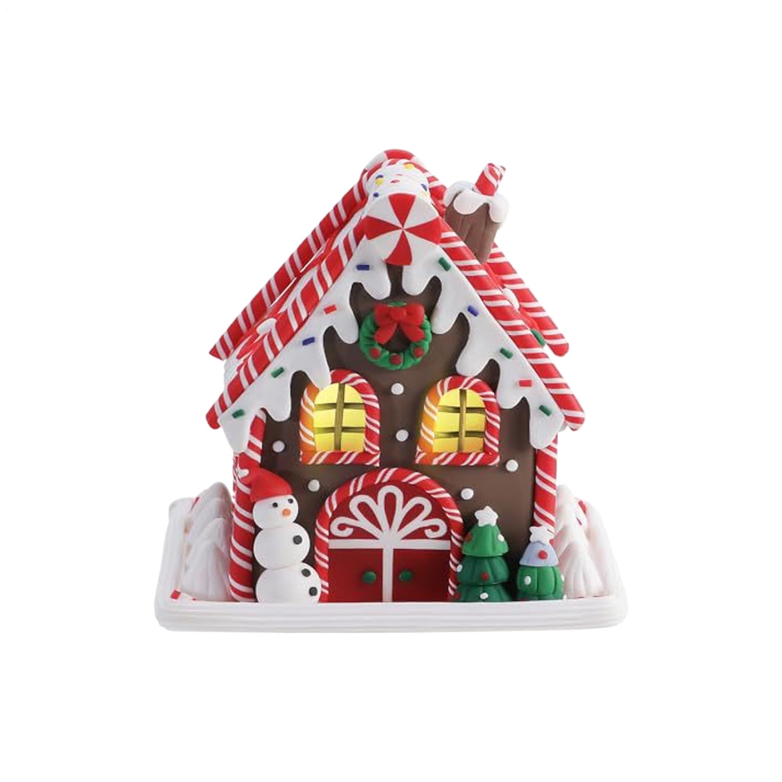 楽天市場】【送料無料】ジンジャーブレッドハウスの置物 ライト