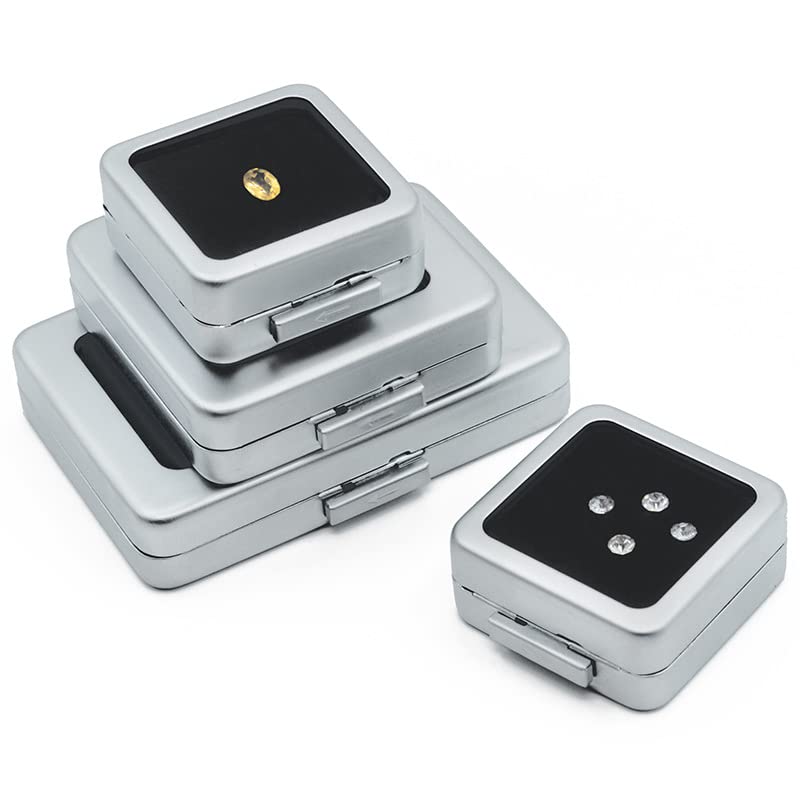 楽天市場】宝石ルースケース24個+トランクボックスセット レザー調