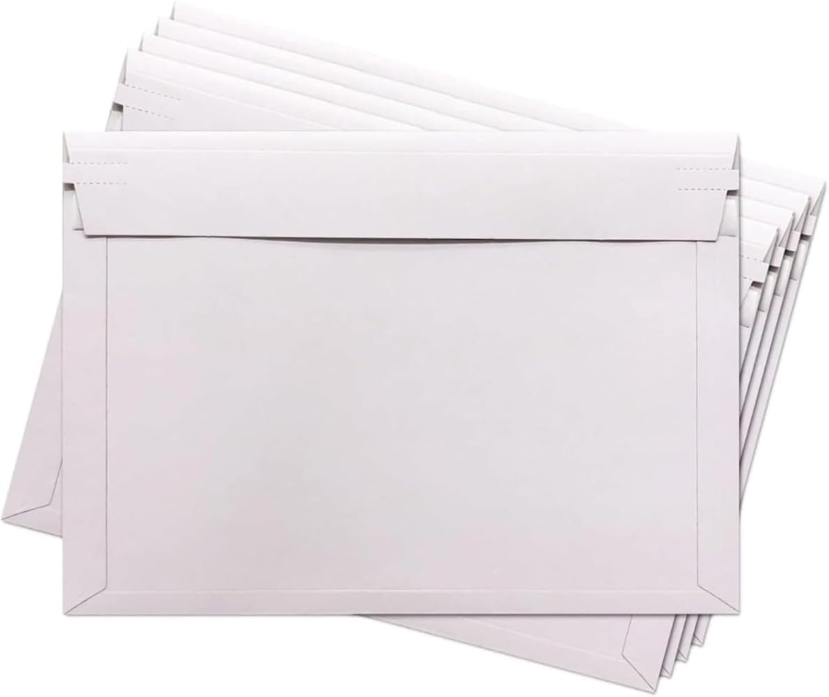 段ボール封筒、ジッパー開閉、両面テープ付き (100枚セット,330*245mm)|H&B JAPAN
