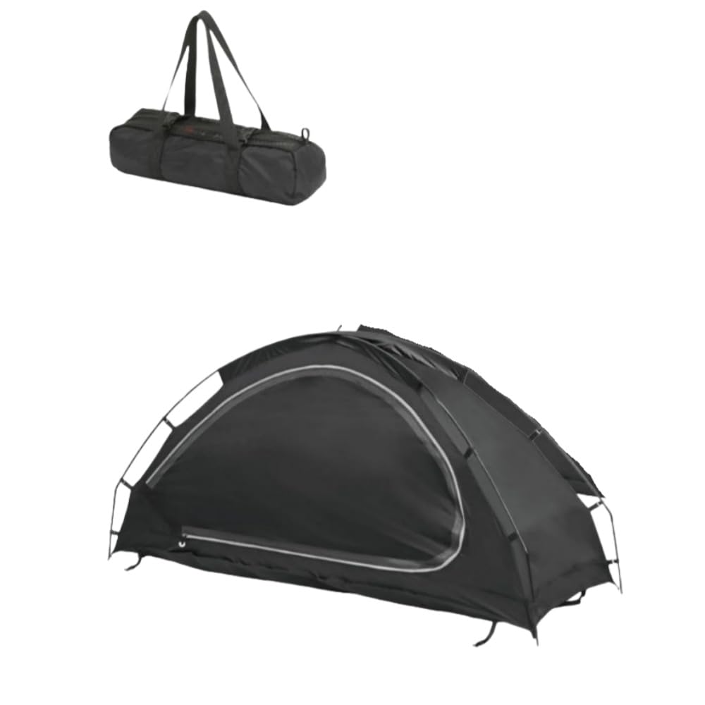 釣りテント キャンプテント 1人用テント アルミポール 設置簡単 軽量 アウトドア キャンプ用品 キャンプ ハイキング 登山 ピクニック 緊急用 防災用 収納バッグ付き (キャンプ用ベッドは含まれません)|H&B JAPAN