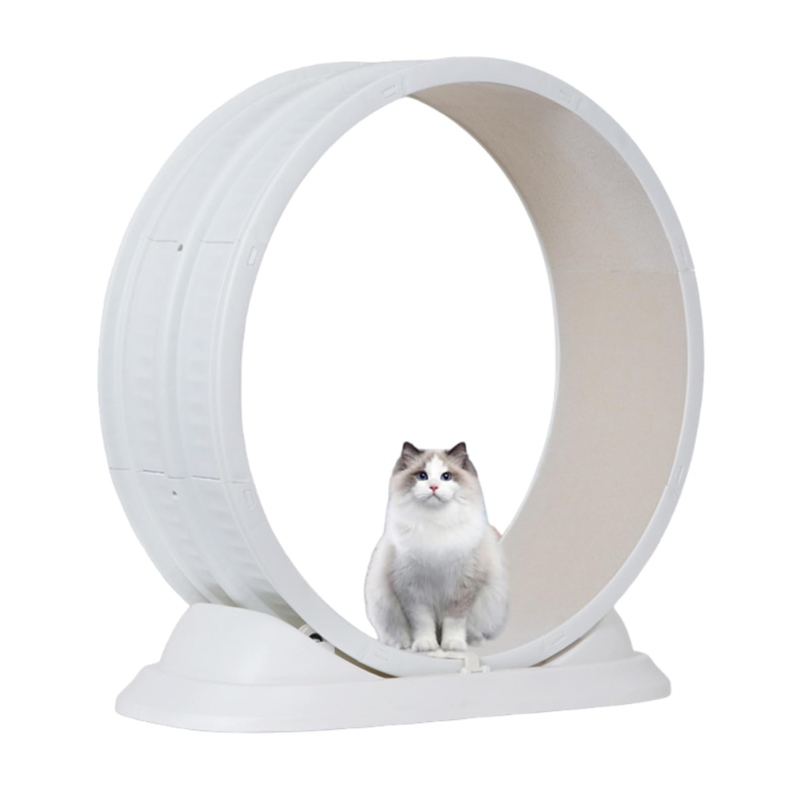 ペットの健康トレッドミル、ローラー、猫用ラダー、ペット用品、猫専用に設計された運動器具、耐久性、安全、コンパクト、取り付け簡単、健康管理に使用できます (ホワイト,808533)｜H＆B JAPAN