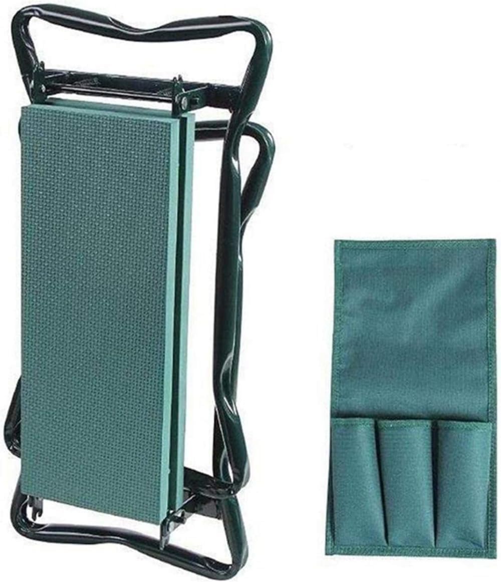 スチール製折り畳みガーデンニーシート 60&times;27&times;50c 展開 / 13.5c 折畳 膝痛軽減 園芸農作業兼用簡易椅子 省スペース携帯簡単 詳細寸法は図面をご確認ください｜H＆B JAPAN