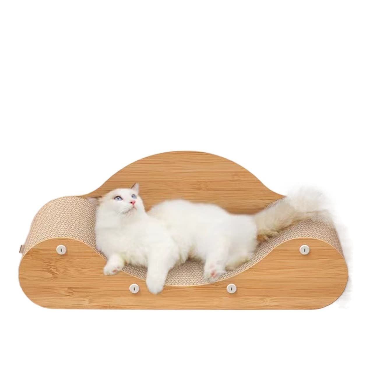 猫のスクラッチパッド、ラウンジ猫ソファベッド、耐久性のある猫の巣、傷や摩耗に強い、あらゆる種類の猫用|H&B JAPAN