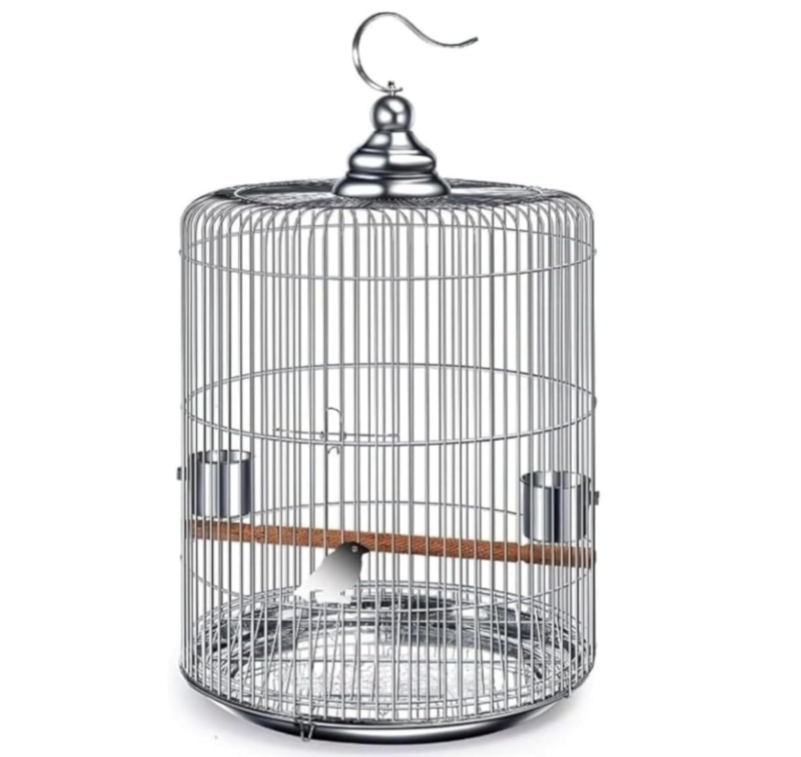 鳥かご ステンレス鋼 ラウンドバードケージ 耐久性 オウム ツグミ 鳥用品 (34) (30)｜H＆B JAPAN 19,094円