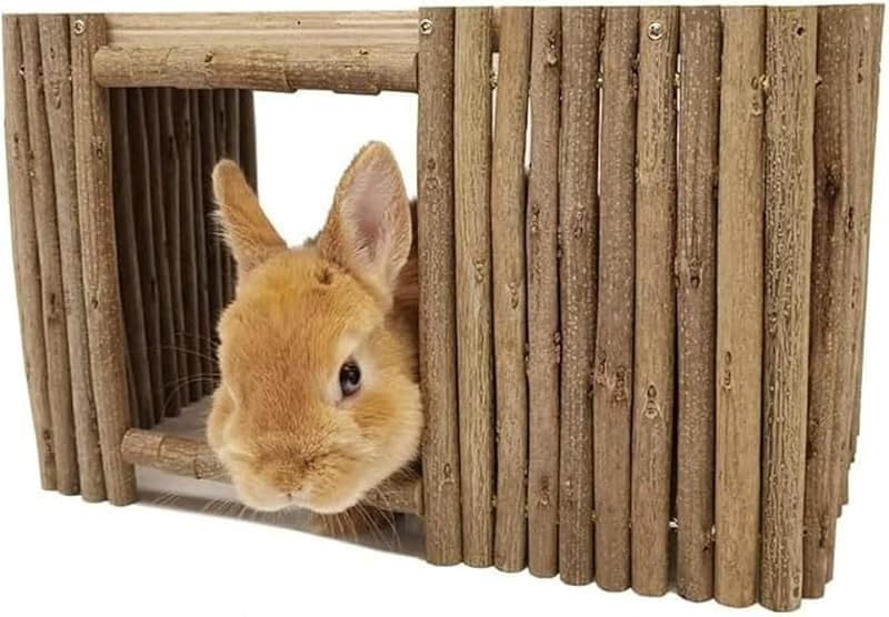 飼育ケージ木製ウサギ用ケージ、ウサギが快適に暮らせる自然な空間を提供、丈夫な木材と簡単なメンテナンスで愛らしいの生活をサポート｜H＆B JAPAN