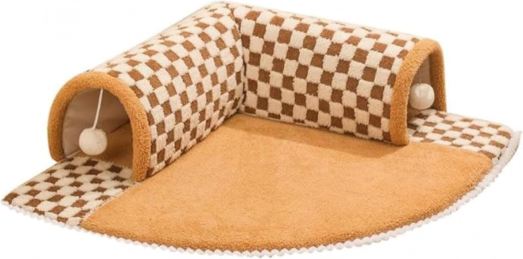 猫トンネル キャットトンネル ベッド付き 冬用ふわふわ 型 2 ペットハウス 小型犬対応 ボール付きおもちゃ 洗濯可能 保温仕様 安心してお選びください|H&B JAPAN