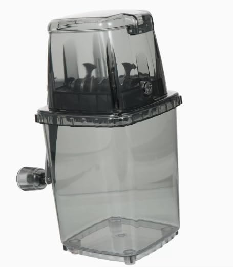 かき氷機 アイスクラッシュメーカー 家庭用 業務用両対応 細かい氷が簡単に作れる 安定設計 操作簡単 手軽にデザート作り アイスクリーム・スムージー・かき氷対応 学校・家庭・カフェ・パーティー向け（具体的な製品寸法については寸法図をご参照ください。） (透明な黒)｜H＆B JAPAN