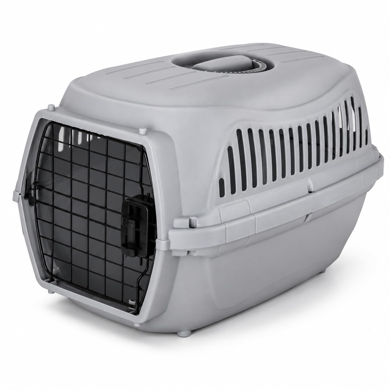 ペットキャリー 猫 犬 クレート ハードタイプ プラスチック製 お出かけ 旅行 災害対策に, 灰色-鉄ドア, 大号(65*45*47)|H&B JAPAN