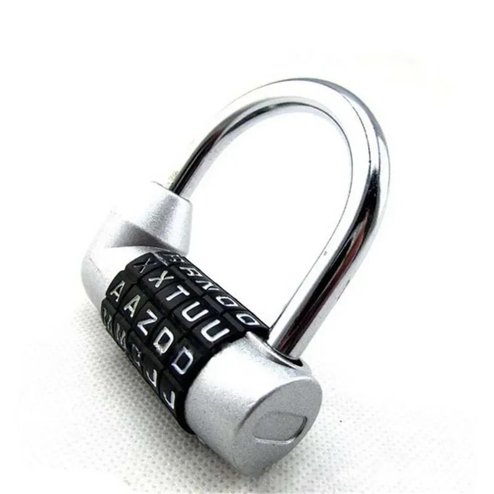 5文字コードコンビネーションパスワードロックドアボックスジムロックスーツケース荷物南京錠55 1個(シルバー)|H&B JAPAN