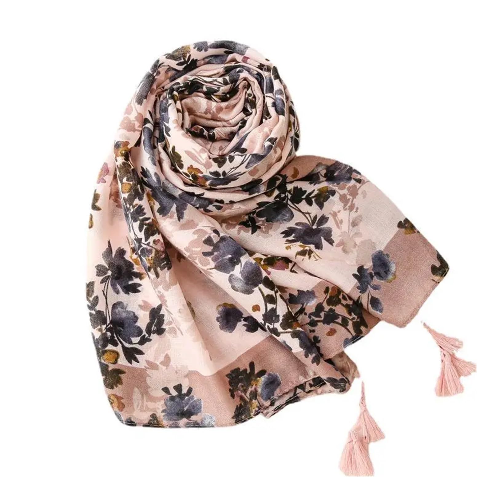 [] 女性綿フラワープリントタッセルスカーフショールロングソフト花スカーフヒジャブラップ卸売 10 ピース/ロット｜H＆B JAPAN 27,193円