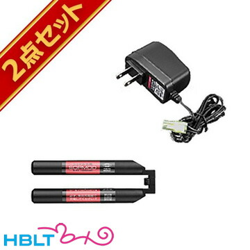 東京マルイ ニッケル水素 8.4V SOPMOD バッテリー 1300mAh ＋ NEW 充電器 セット <br><br>/No151 No197 ニッスイ サバゲー