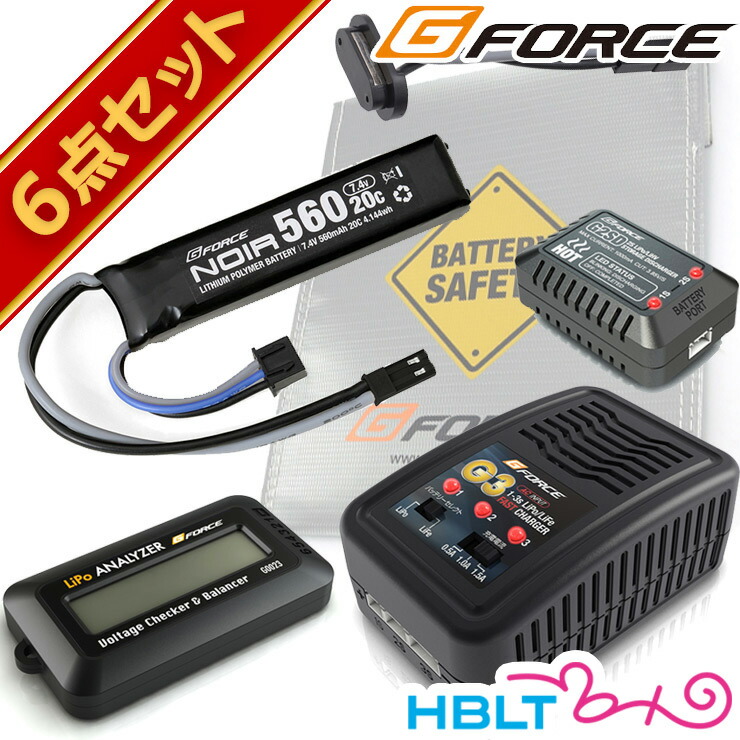 楽天市場】G−FORCE ZAC リポバッテリー 7.4V 410mAh ハンドガン