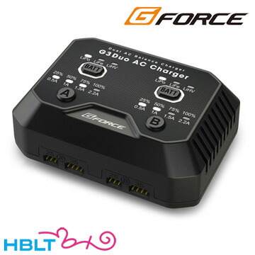 G-FORCE リポ リフェ 充電器 G3 DUO AC CHARGER <br><br>/ジーフォース G0318 チャージャー LiPo Li-Po LiFe サバゲー 電動ガン
