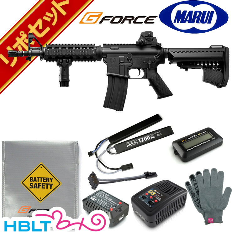 東京マルイ M4 CQB-R Black 次世代電動ガン G-FORCE リポバッテリー フルセット