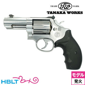 タナカワークス S&W M66 PC F-comp Ver.3 シルバー 3インチ（発火式 モデルガン 本体） <br><br>/タナカ tanaka K-compのシルバー コンプ SW Kフレーム ラウンドパッド パフォーマンス センター Perfomance Center