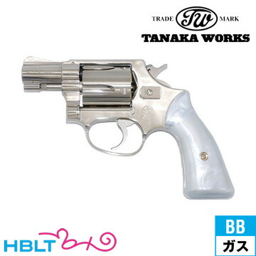 タナカワークス S&W M36 スクエアバット 'トラヴィス モデル Ver.2 ニッケルフィニッシュ 2 インチ（ガスガン リボルバー 本体） <br><br>/タナカ tanaka Travis SWJフレームChiefs Special Square Butt Nickel