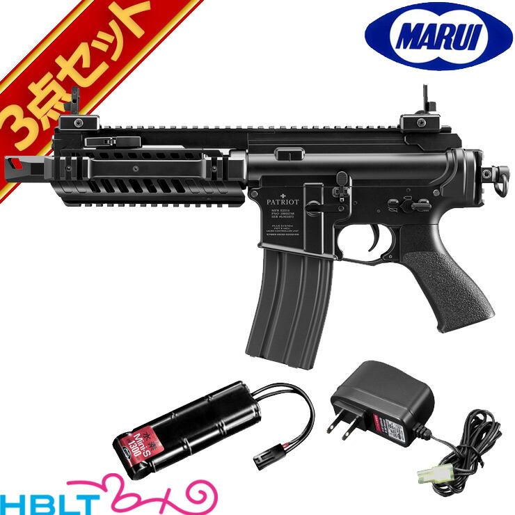 【東京マルイ】M4 パトリオット プラス 電動ガン バッテリー 充電器フルセット <br><br>/MS Li－po LiPo リポ Patriot Plus + FET