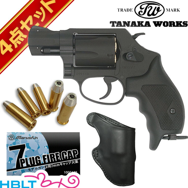 タナカワークス S&W M360J SAKURA 海上保安庁モデル HW ブラック 1－7/8インチ 発火式 モデルガン フルセット ＋ <br><br>/SW Jフレーム サクラ M360 360