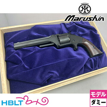 マルシン 坂本龍馬の銃 桐箱入り 木製グリップ付 木製グリップ ダミーカートリッジ仕様 HW ブラック（ダミーカート式 モデルガン 完成 リボルバー） <br><br>/龍馬 竜馬