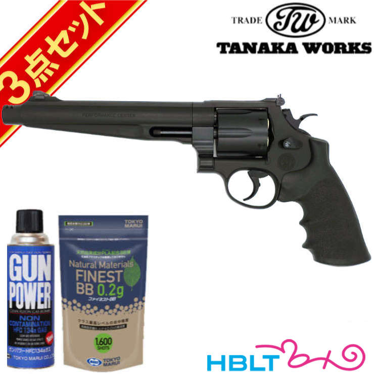 タナカワークス S&W M29 PC コンプハンター Ver.3 HW ブラック 7.5インチ ガスリボルバー フルセット｜HBLT
