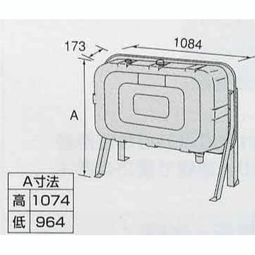 ノーリツ 石油給湯器用 オイルタンク FT-92SW 容量90リットル 家庭用全機種