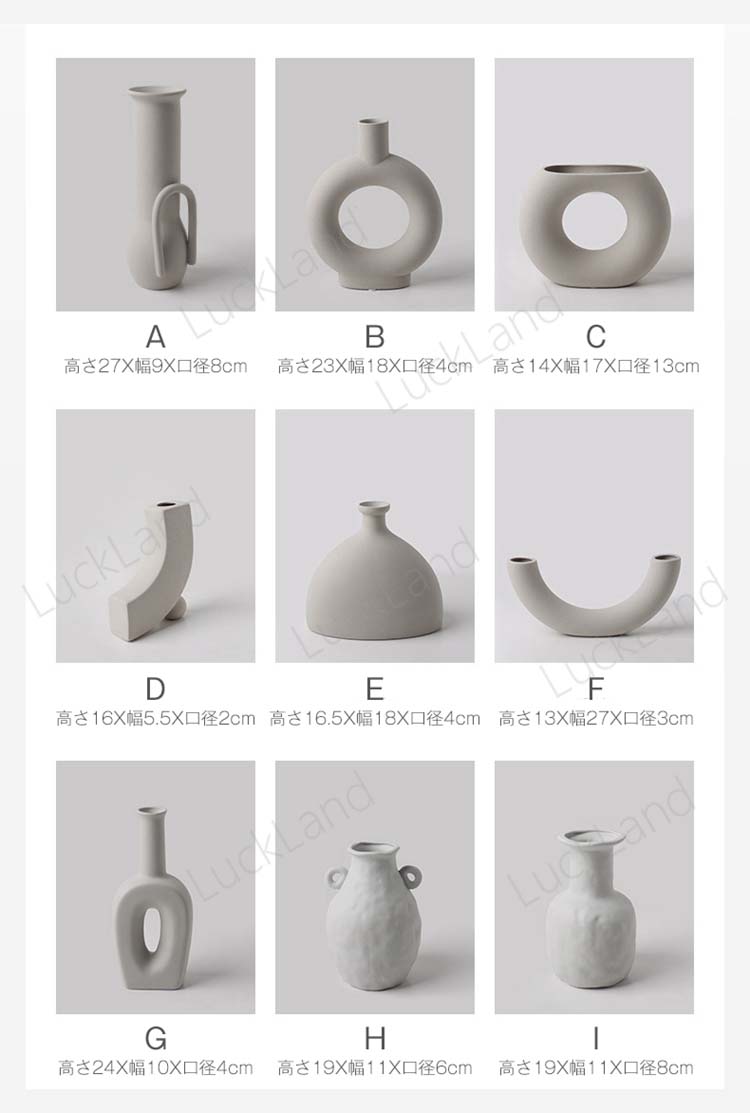 芸術 不規則 花瓶 フラワーベース 陶器 フラワーベース 一輪挿し 灰色