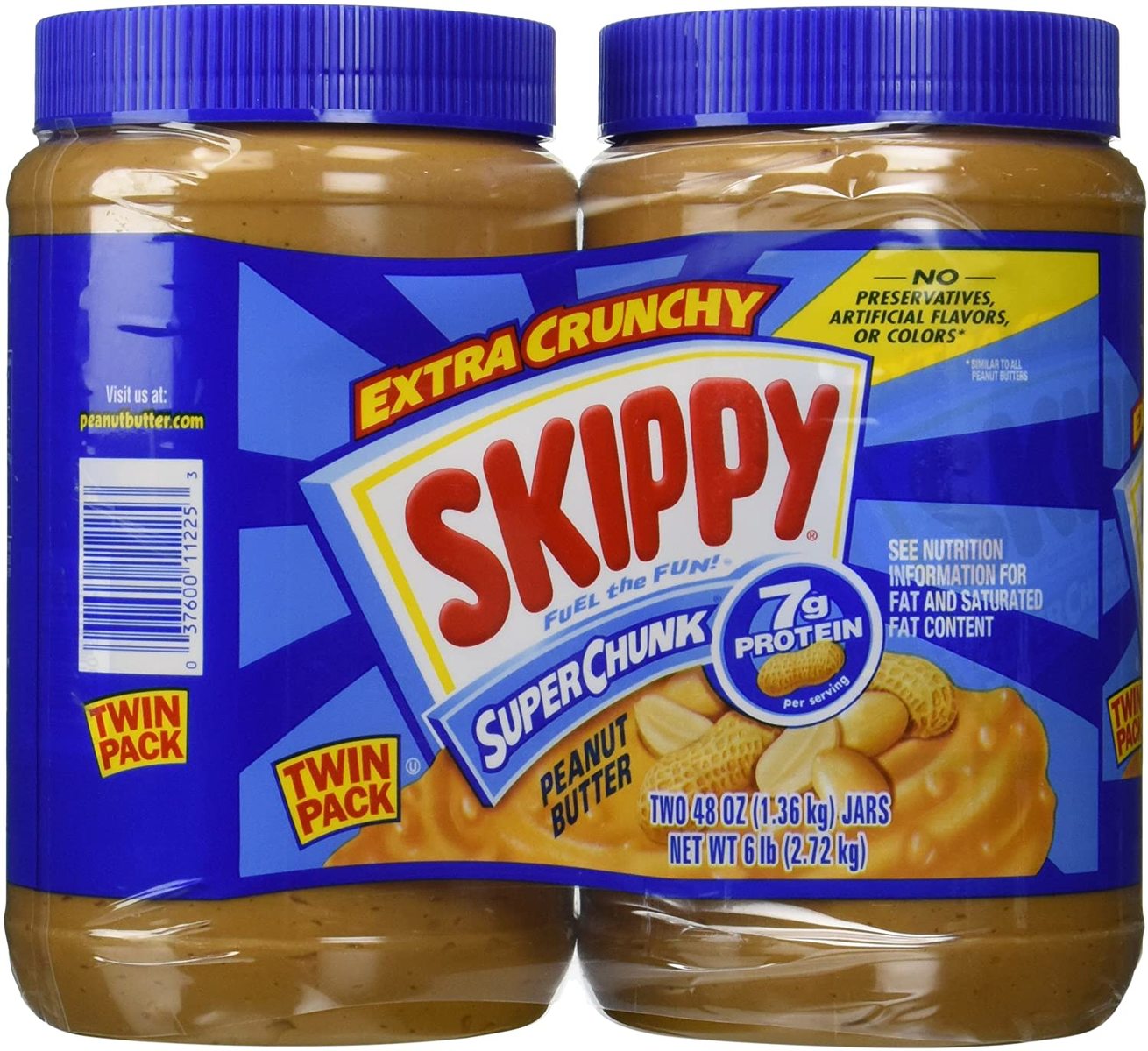 楽天市場 スキッピー ピーナッツバター Skippy Crunchy スーパーチャンク 合計2 72g 1 36kg 2本 コストコ 海外日用品のグリーンファスト