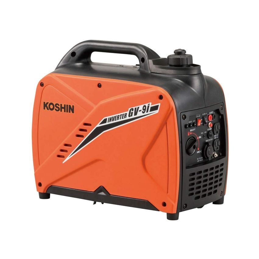 【美品】 未使用品　軽量　インバーター発電機0.9KVA 工進 GV-9i 工進 インバーター発電機 GV-9i (単相100V/定格出力900VA/超低