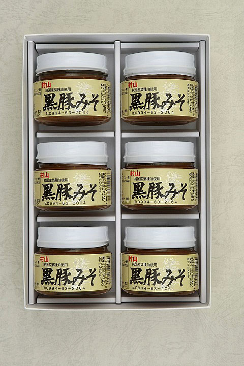 村山製油 海外 黒豚みそセットNo.3 KM-3 黒豚みそピリ辛120ｇ×2 最大61%OFFクーポン 黒豚みそ120ｇ×4