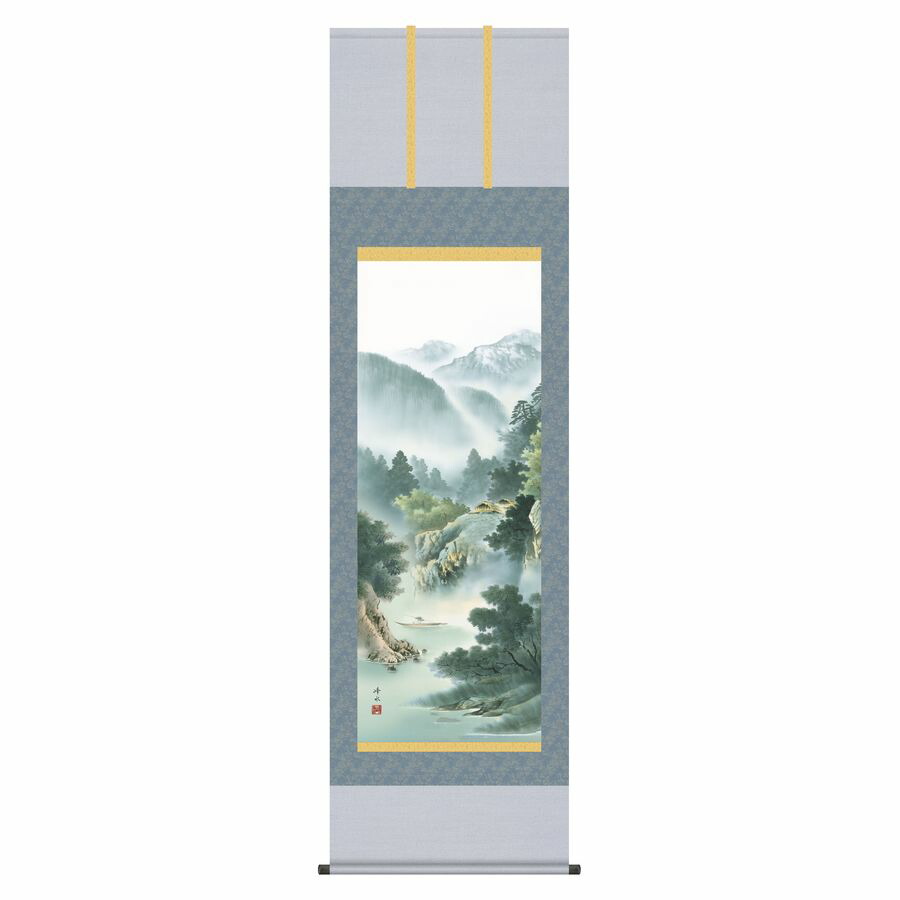楽天市場】掛軸 三幸 山水画掛軸 富士閑景 尺三 KZ1MB2-062 長江