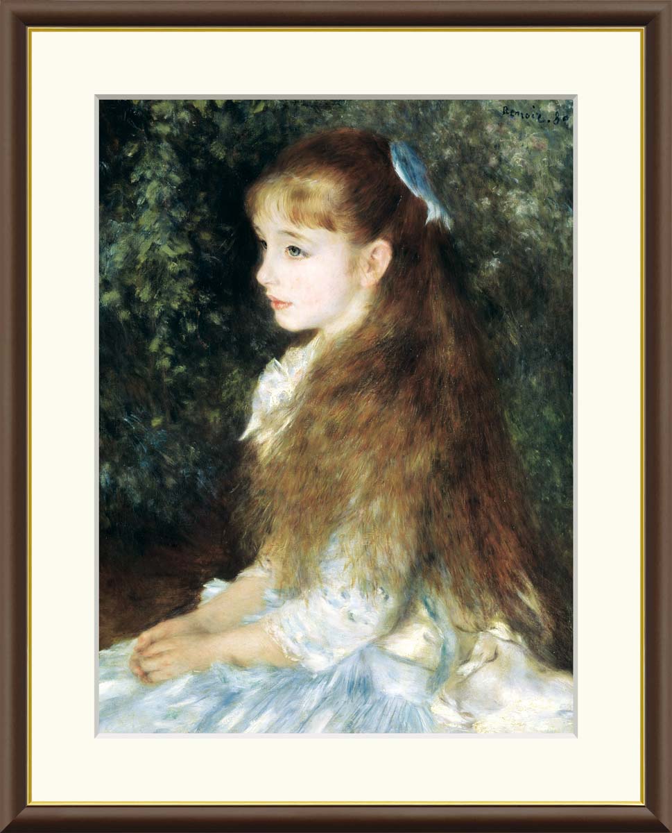 フランス 少女 人物画 Amazon.co.jp: ルノワール 読書する少女 F6号 複製画 人物画
