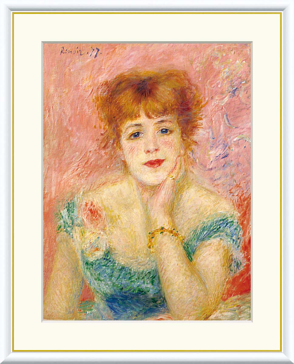 ルノワール、【髪かざり】、新品高級額 額装付、年代物・希少画集画 髪かざり | コレクション | ポーラ美術館