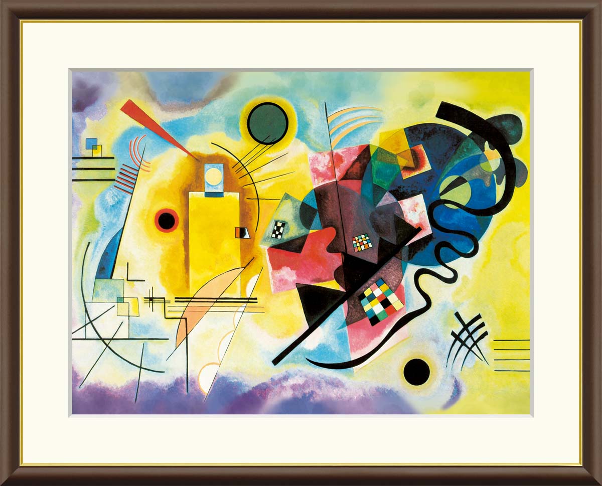 楽天市場】カンディンスキー 「黄・赤・青」 F8号（額外寸61x50cm