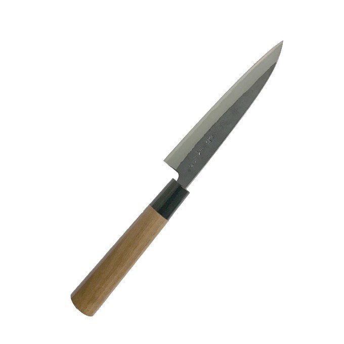 深水刃物 野菜庖丁 柳刃 くるみ柄150mm 青紙鋼 折箱入 名入れ可能