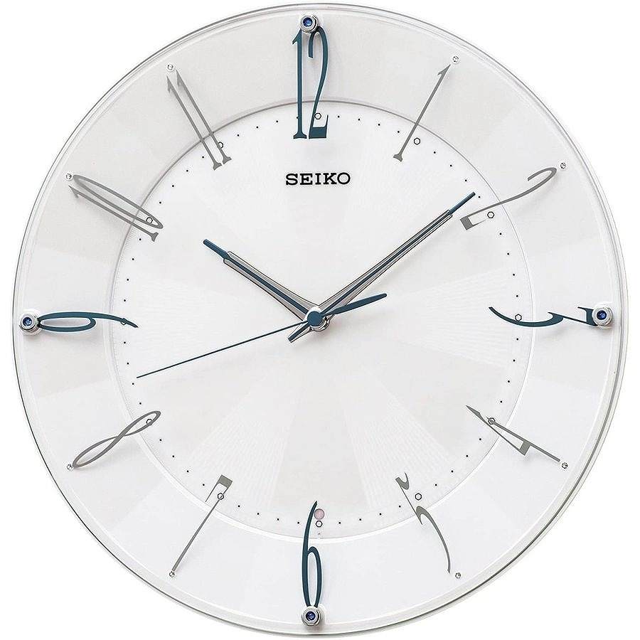 SEIKO CLOCK 電波掛時計 KX214W スタンダード 白 パール【取り寄せ品】