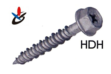 【15箱入】サンコーテクノ HDH-6100 ハードエッジドライブビス スチール製 六角頭 18本入