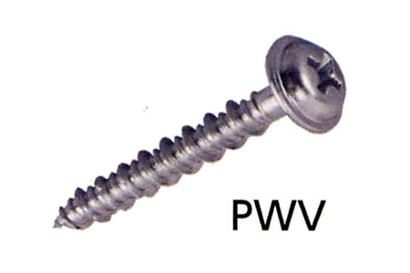 【10箱入】サンコーテクノ PWV425 P受け答え船がかり スチール写真製 パンワッシャ－頭 200本入