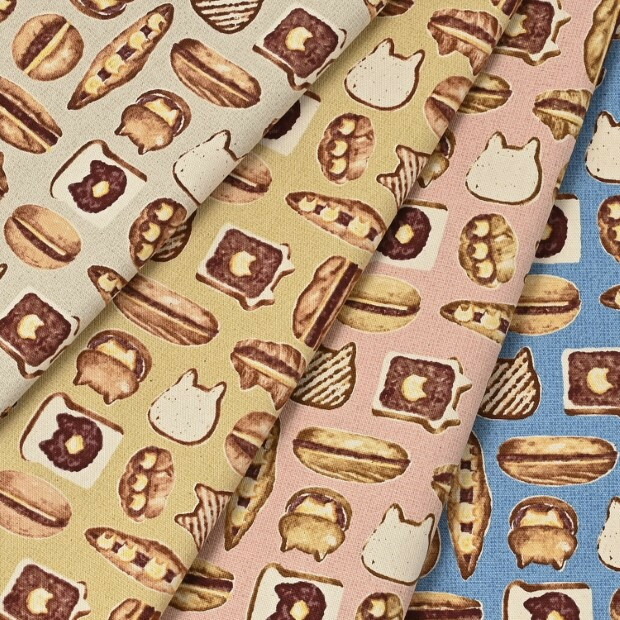 楽天市場】【限定SALE】猫食パン パネル生地 ANIMAL BREAD 約110cm