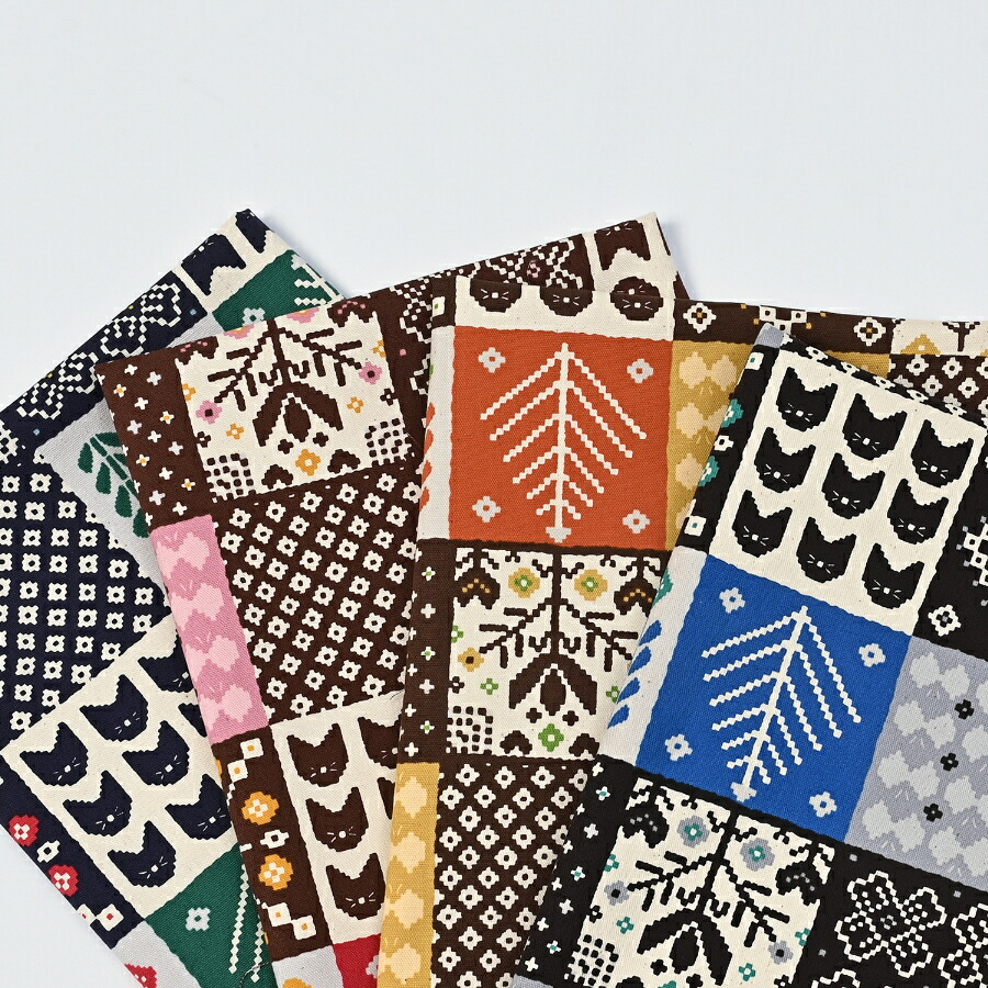 楽天市場】刺し子調パッチワーク Mixed Colorful Patch 綿麻キャンバス