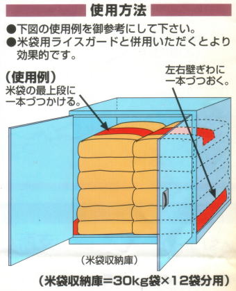 楽天市場 米庫守 ここまもる 30kg入袋 12袋用 6俵用 米 防虫剤 防湿剤 米収納庫用防虫除湿剤 ホームセンターセブン