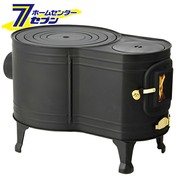 楽天市場】薪ストーブ 黒耐熱 窓付時計型 ASW-60B ホンマ製作所 [薪