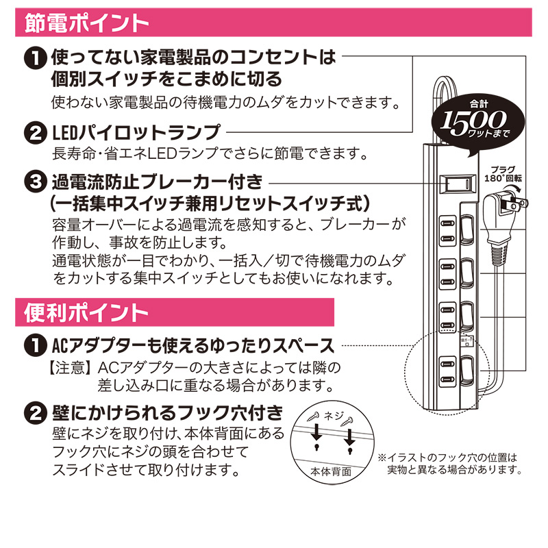 ポイント10倍 多機能節電タップ 4個口 2m 品番 00 6929 Hs Tpkv42pbt W オーム電機 電源タップ ポイントup 21年8月1日0 00から23 59まで Crunchusers Com