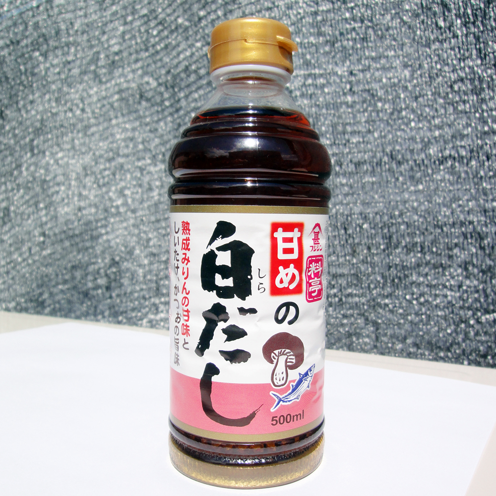 楽天市場 甘めの白だし 500ml 富士甚醤油 フジジン しらだし しょうゆ みりん つゆ かつおだし しいたけだし 和食 出汁 調味料 鍋つゆ だし つゆ ホームセンターセブン