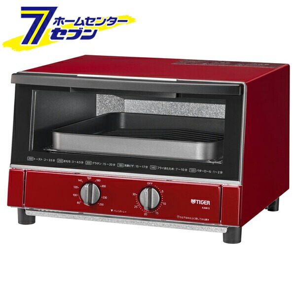 楽天市場】タイガー（TIGER）【KAM-S132-R】オーブントースター レッド